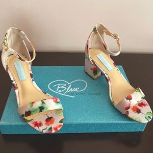 Betsy Johnson floral heels